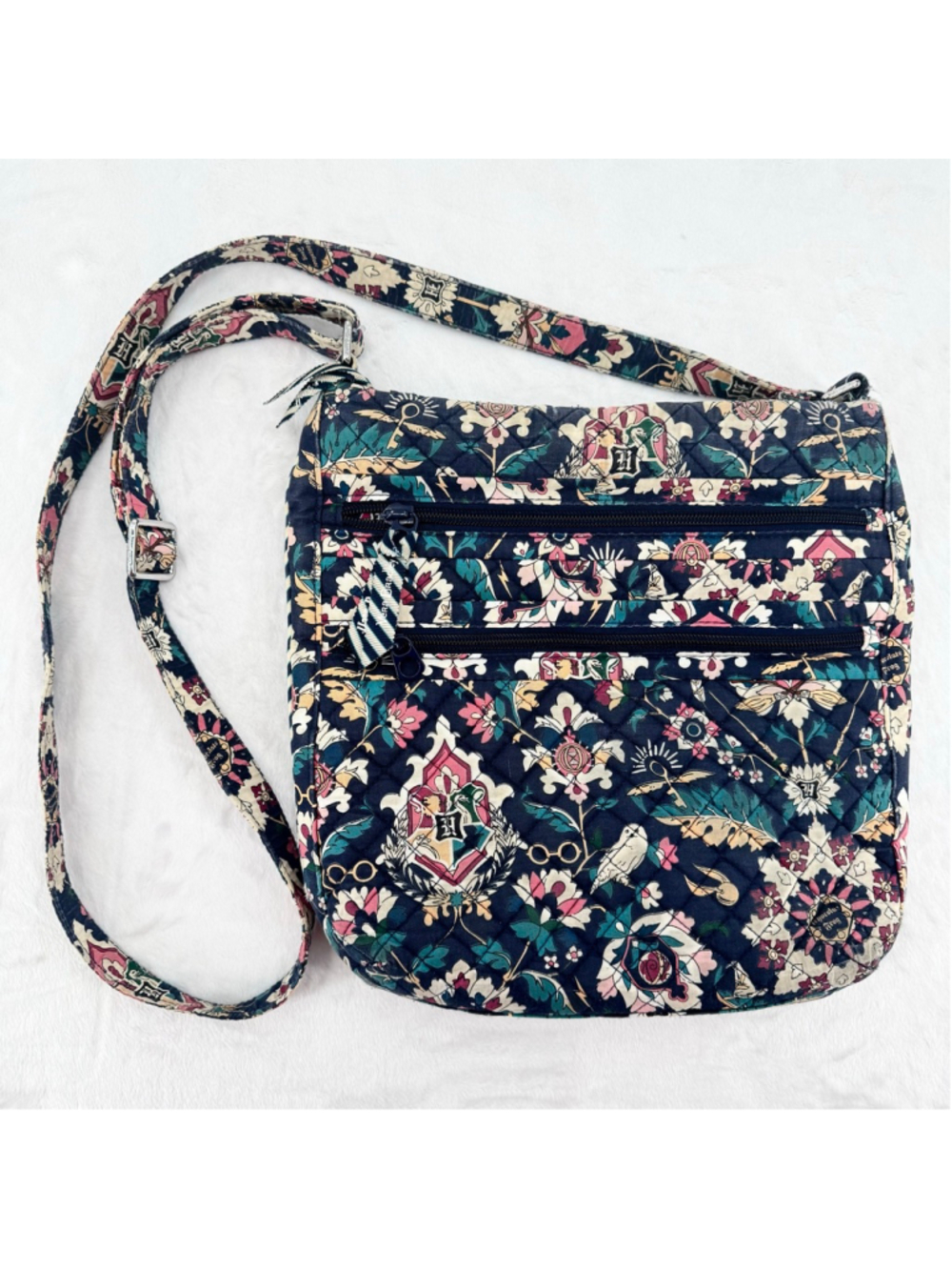 Vera Bradley Harry Potter Triple Zip Hipster Crossbody Bag Home to Hogwarts